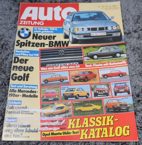 Auto zeitung 1987 - bmw, 750